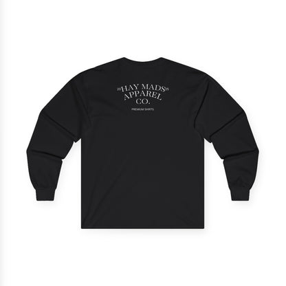 Running Club Crest Long Sleeve Tee — "Mother's Running Team" Graphic