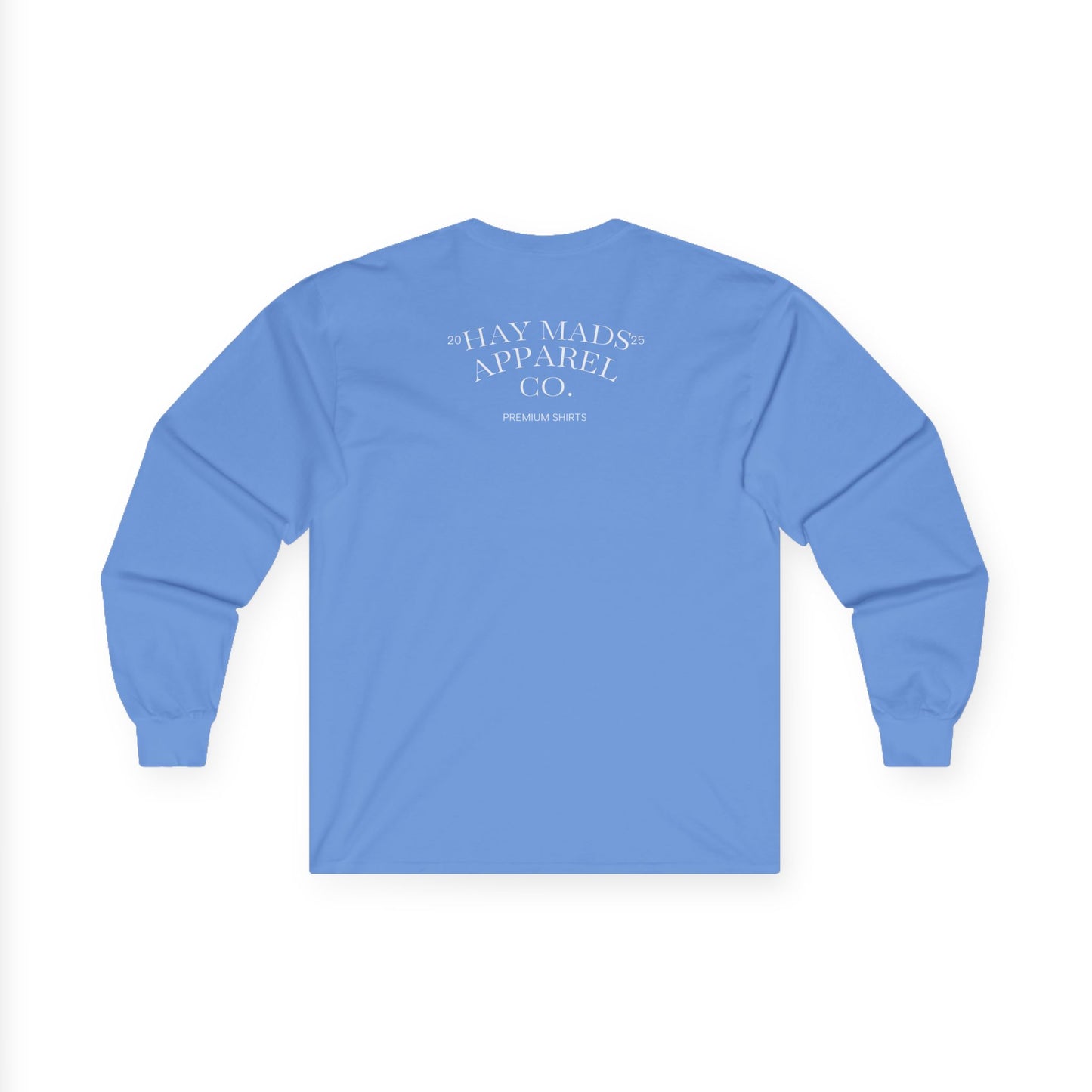 Running Club Crest Long Sleeve Tee — "Mother's Running Team" Graphic