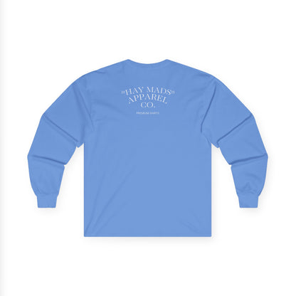 Running Club Crest Long Sleeve Tee — "Mother's Running Team" Graphic