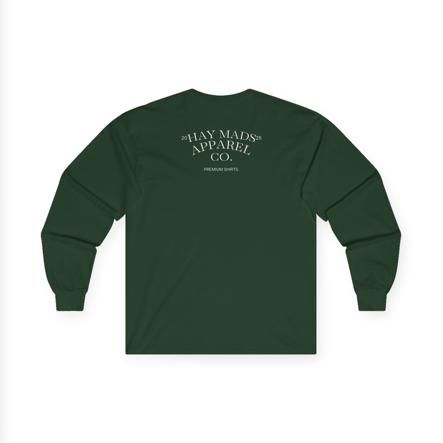 Running Club Crest Long Sleeve Tee — "Mother's Running Team" Graphic