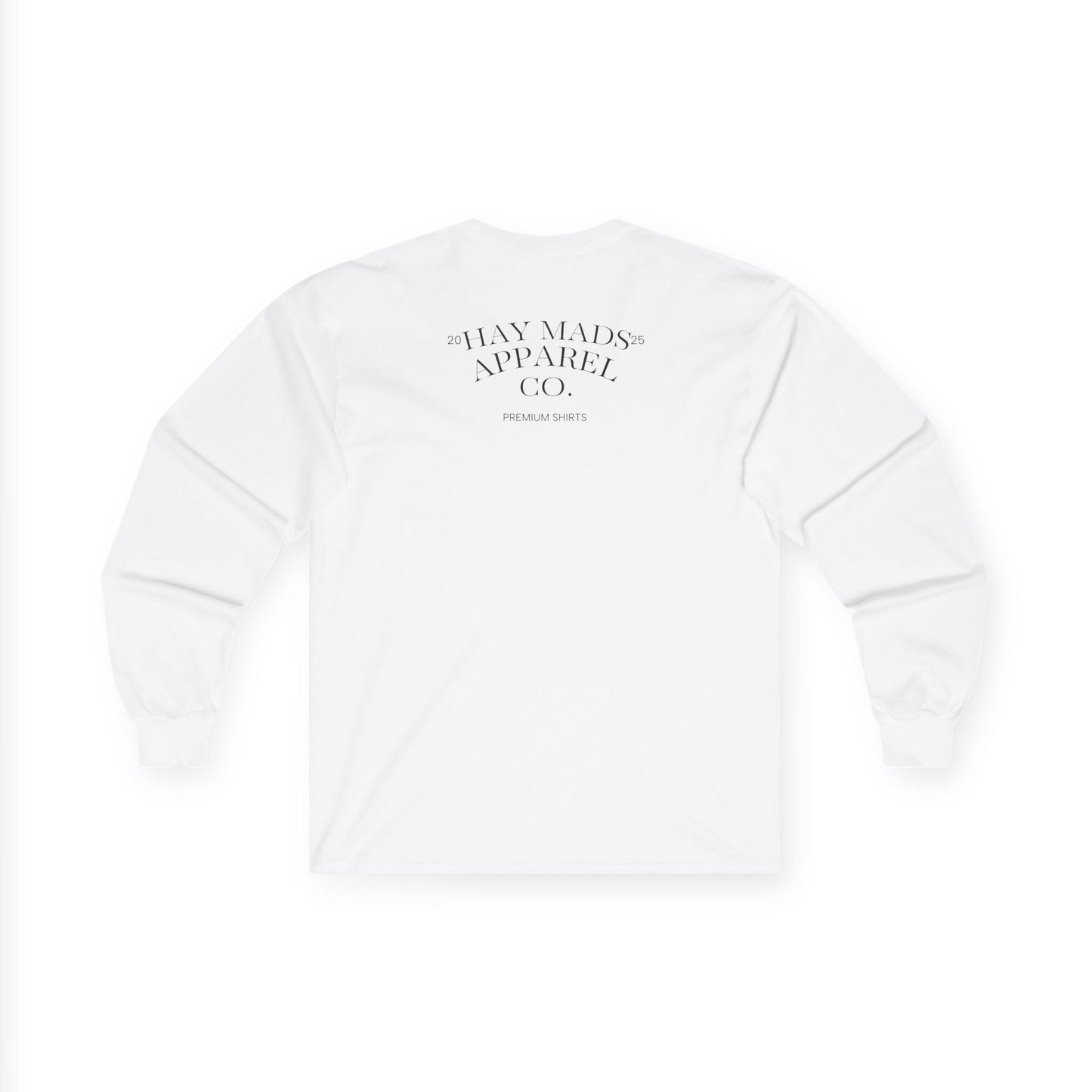 Running Club Crest Long Sleeve Tee — "Mother's Running Team" Graphic