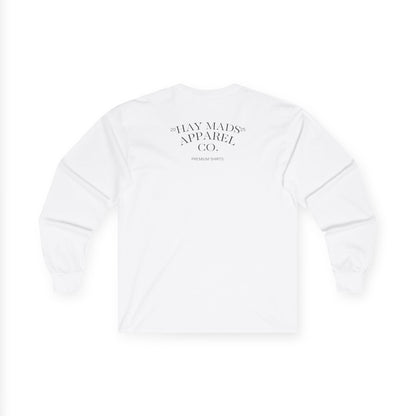 Running Club Crest Long Sleeve Tee — "Mother's Running Team" Graphic