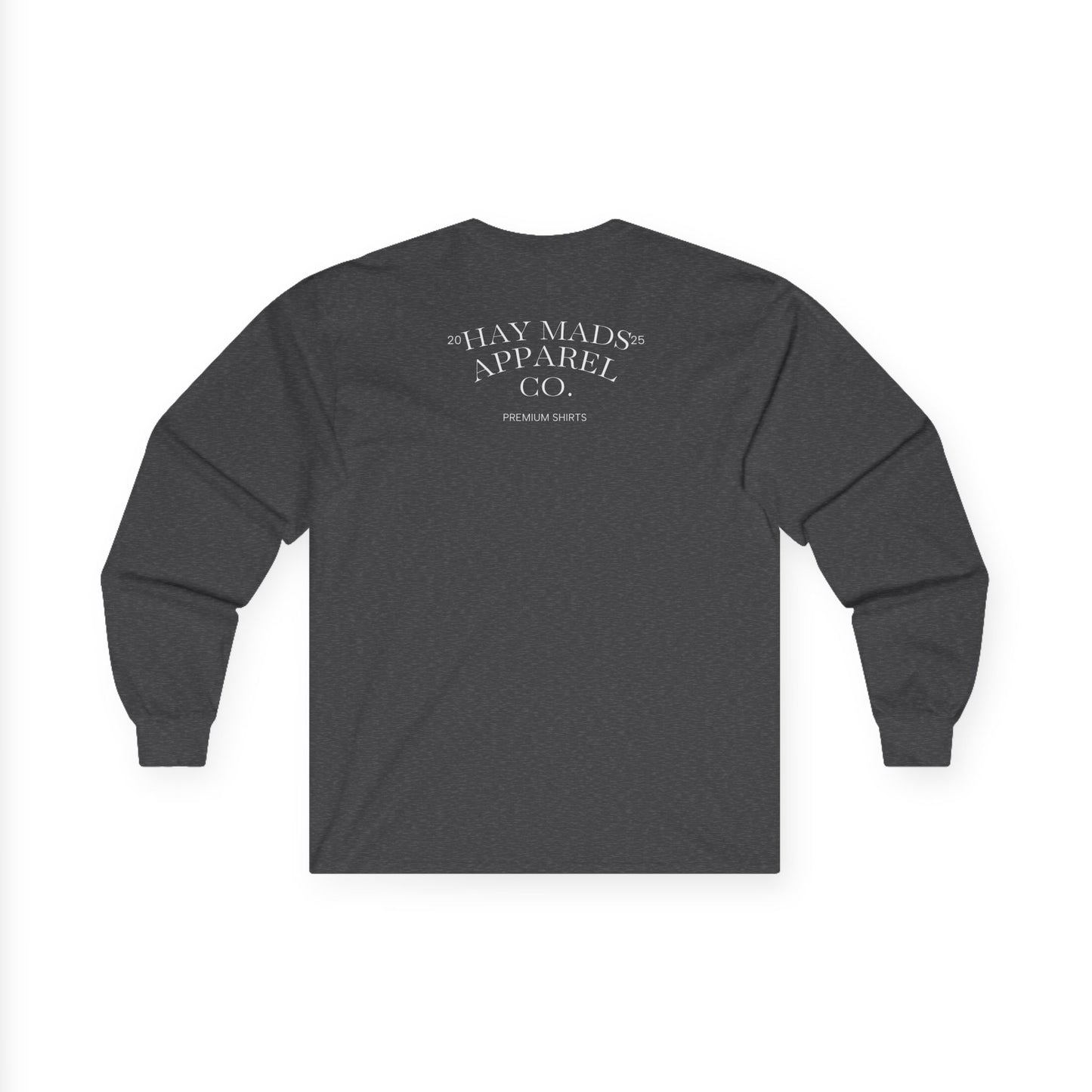 Running Club Crest Long Sleeve Tee — "Mother's Running Team" Graphic