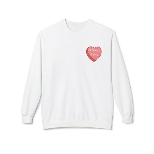 Crewneck Sweatshirt — '911 Dispatcher' Heart Candy Graphic