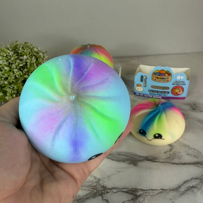 Squishy Toy - Viral Dumpling, Multi Color Spray Paint  + New Face