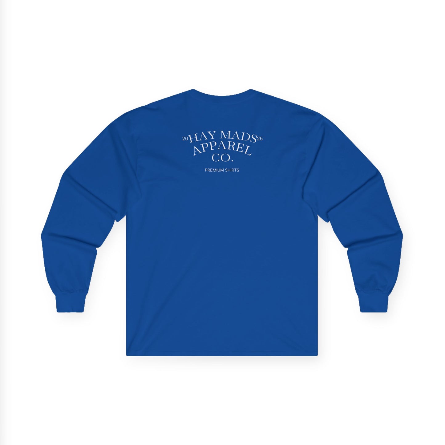 Running Club Crest Long Sleeve Tee — "Mother's Running Team" Graphic