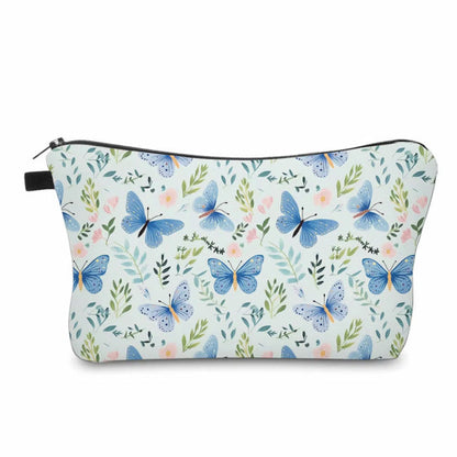 Pouch - Butterfly Floral Blue Green