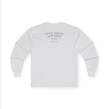 Running Club Crest Long Sleeve Tee — "Mother's Running Team" Graphic