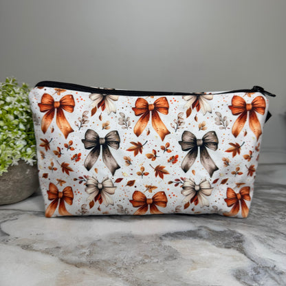 Pouch - Halloween Fall - Bow Leaves