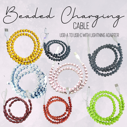 Charging Charger Cord - Beaded - Sports